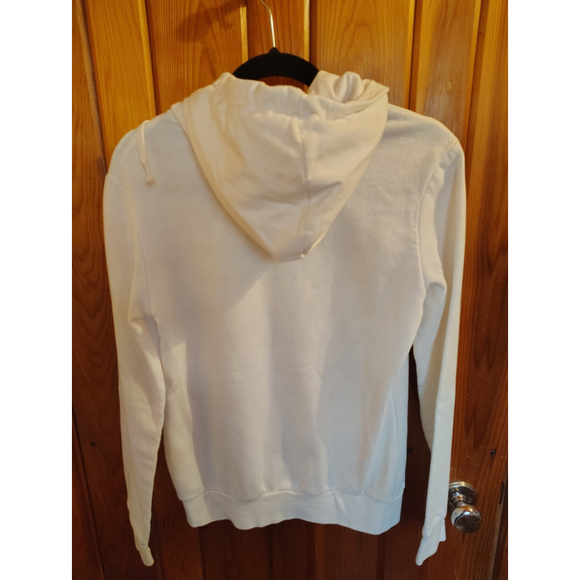 Adidas Hoodie Women’s Small White Pullover Sweatshirt Logo Athletic - Picture 2 of 6